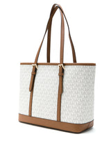 MICHAEL KORS Vanilla PVC Jet Set Travel LG MK29 - Runner