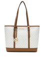 MICHAEL KORS Vanilla PVC Jet Set Travel LG MK29 - Runner