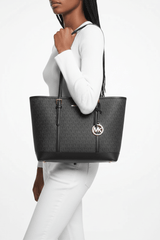 MICHAEL KORS Vanilla PVC Jet Set Travel LG MK30 - Runner