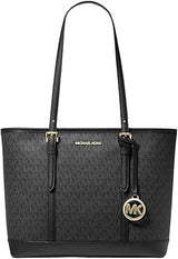 MICHAEL KORS Vanilla PVC Jet Set Travel LG MK30 - Runner