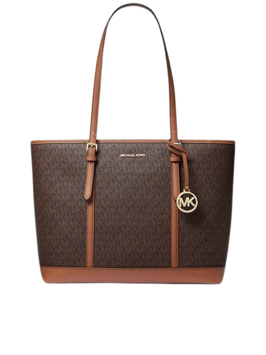 MICHAEL KORS Vanilla PVC Jet Set Travel LG MK31 - Runner