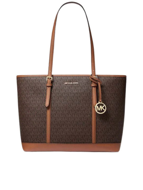 MICHAEL KORS Vanilla PVC Jet Set Travel LG MK31 - Runner