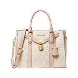 MICHAEL KORS Vanilla, Soft Pink Nouveau Hamilton Large Satchel MK75 - Runner