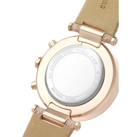 Michael Kors Women's Parker Round Shape Plastic Chronograph Wrist Watch MMW33 - Runner