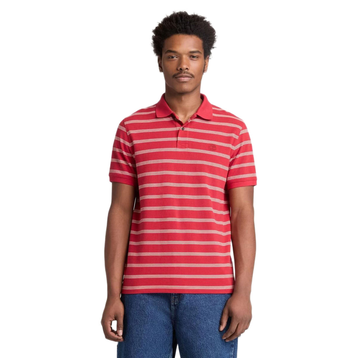 Millers River 4 Rows Stripes Short Sleeve Polo - Runner