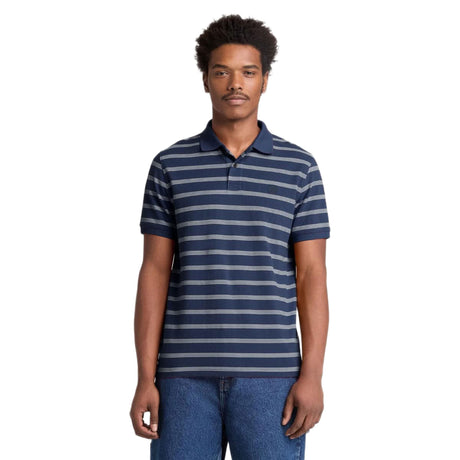 Millers River 4 Rows Stripes Short Sleeve Polo - Runner