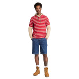 Millers River 4 Rows Stripes Short Sleeve Polo - Runner