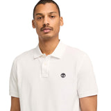 MILLERS RIVER Pique Short Sleeve Polo White - Runner
