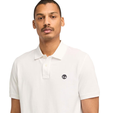 MILLERS RIVER Pique Short Sleeve Polo White - Runner