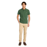 Millers River Printed Neck Short Sleeve Polo - Runner