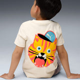 Moody Cat Graphic T-shirt I Kids - Runner