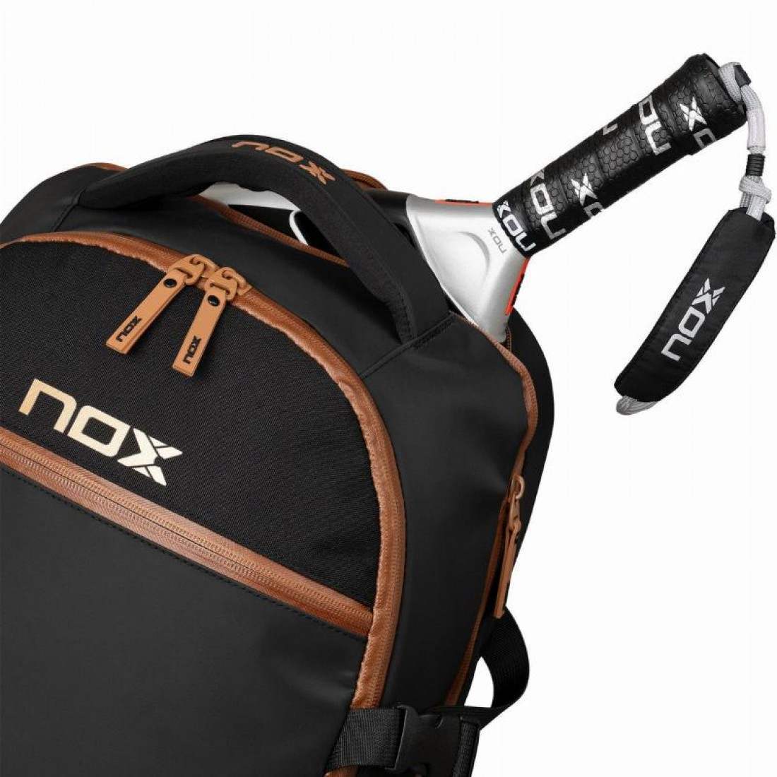 NOX LUXURY OPEN SERIES BACKPACK BLACK/BROWN - Runner