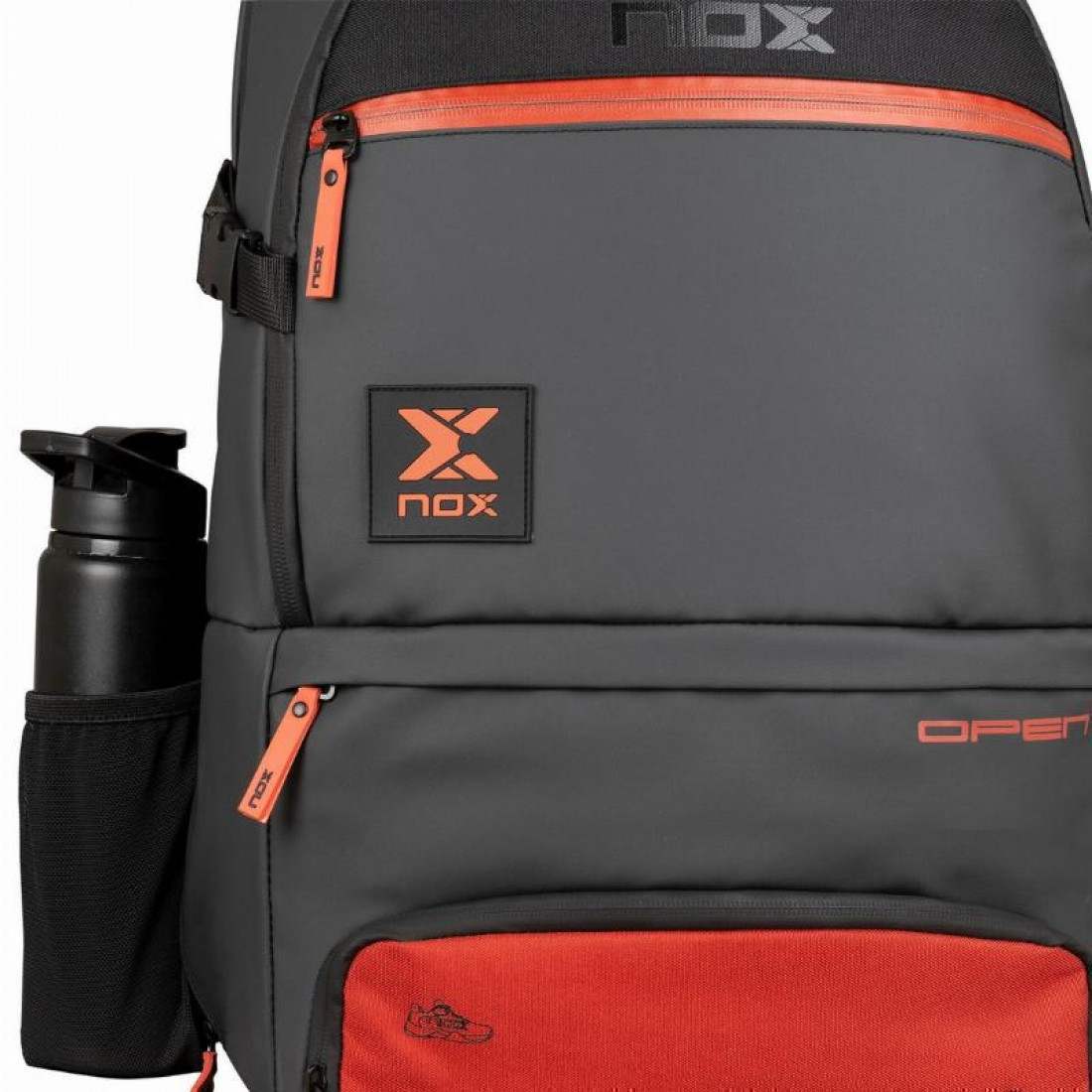 NOX LUXURY OPEN SERIES BACKPACK BLACK/RED - Runner