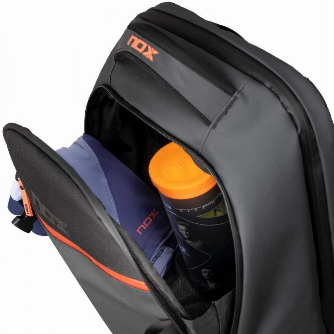 NOX LUXURY OPEN SERIES BACKPACK BLACK/RED - Runner