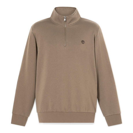 Oyster River Chest Logo Brushback 1/4 Zip Sweatshirt - Runner