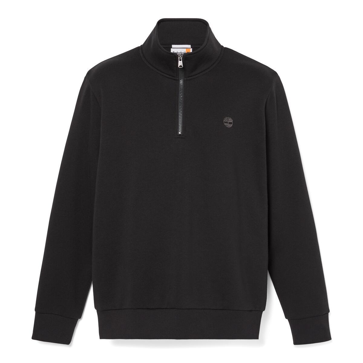 Oyster River Chest Logo Brushback 1/4 Zip Sweatshirt - Runner
