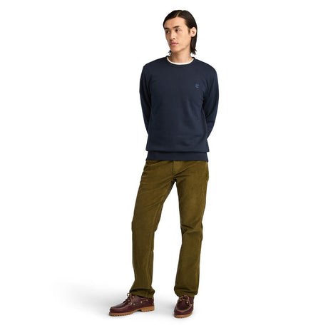 Oyster River Chest Logo Brushback Crew Neck - Runner