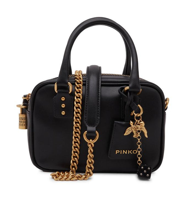 PINKO Bowling Bag Mini Silk Veal shoulder bag BOWLING PB48 - Runner