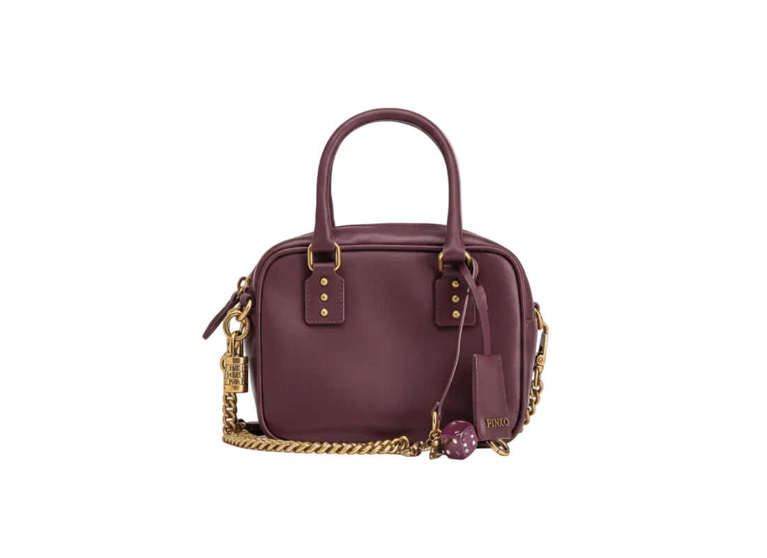 PINKO Leather shoulder bag BOWLING PB50 - Runner