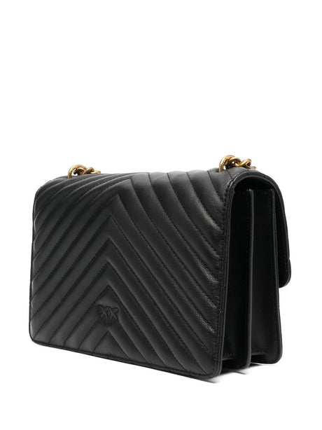 PINKO Love Icon bag with chevron pattern lining PB25 - Runner