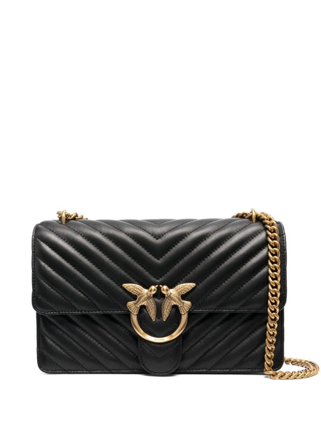 PINKO Love Icon bag with chevron pattern lining PB25 - Runner