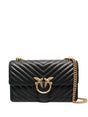 PINKO Love Icon bag with chevron pattern lining PB25 - Runner