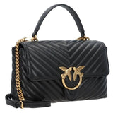 PINKO Love Lady black - Leather - Women's - Magnetic closure PB33 - Runner