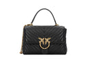 PINKO Love Lady black - Leather - Women's - Magnetic closure PB33 - Runner