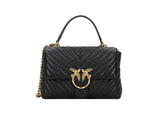 PINKO Love Lady black - Leather - Women's - Magnetic closure PB33 - Runner