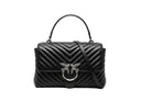 PINKO Love Lady black - Leather - Women's - Magnetic closure PB34 - Runner