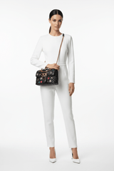 PINKO Mini Love Brooches Quilted Bag in Leather PB10 - Runner