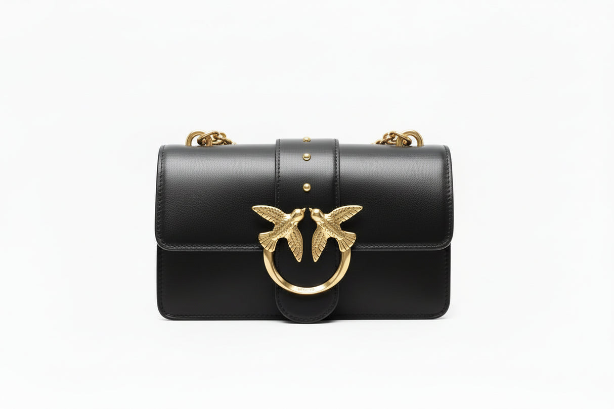 PINKO Mini Love One leather crossbody bag PB11 - Runner