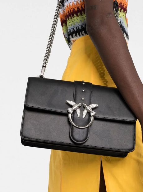 PINKO Mini Love One leather crossbody bag PB12 - Runner