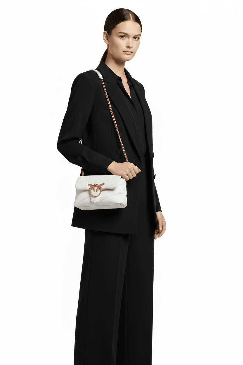 PINKO Mini Love One leather crossbody bag PB86 - Runner