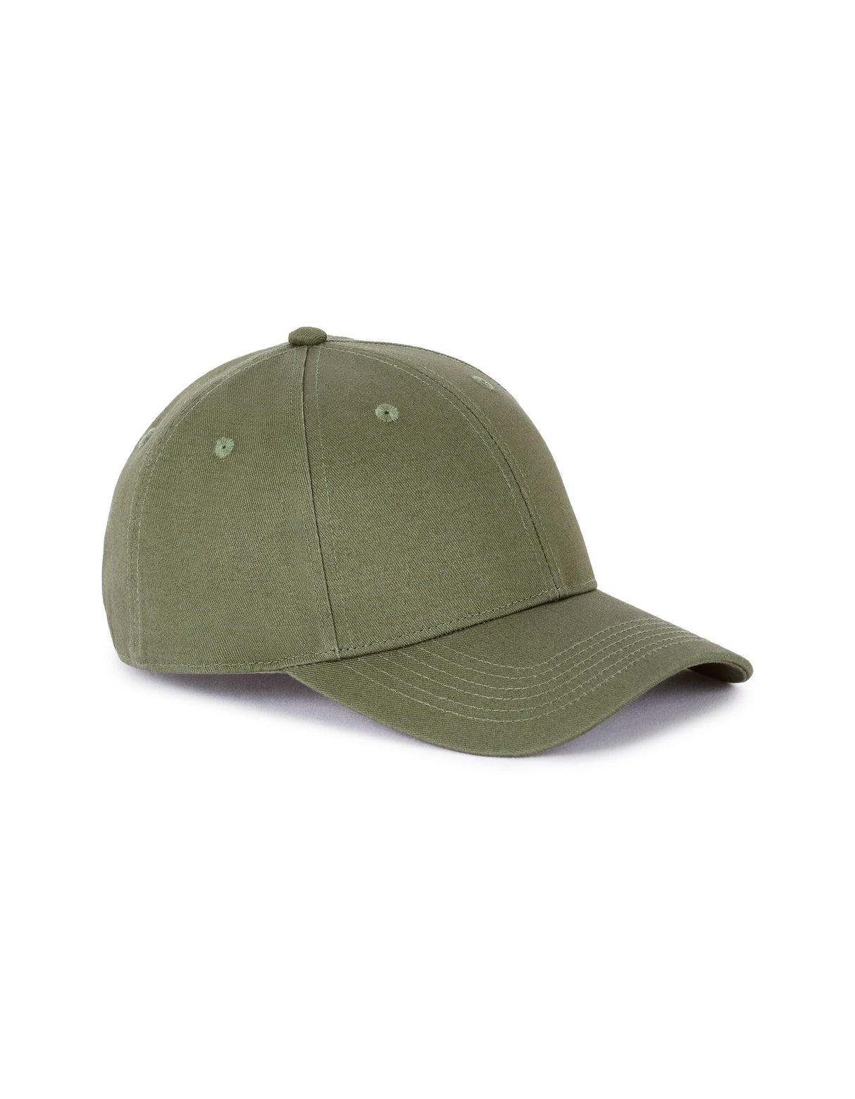 Plain 100% cotton cap - khaki - Runner