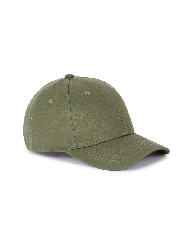 Plain 100% cotton cap - khaki - Runner