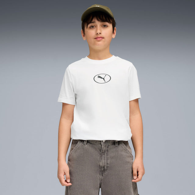 PUMA Sport Rib Collar Tee Youth - Runner