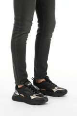 PUMACASSIA METALLIC SHINE PUMA BLACK-PUMA SI - Runner