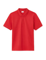 Regular 100% cotton pique polo shirt - red - Runner