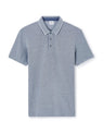 Regular Cotton Blend Polo Shirt - Navy - Runner