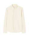 Regular - Fit 100% Cotton Chambray Shirt - Beige - Runner