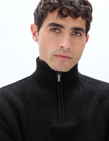 Regular Fit Trucker Neck Sweater - Runner