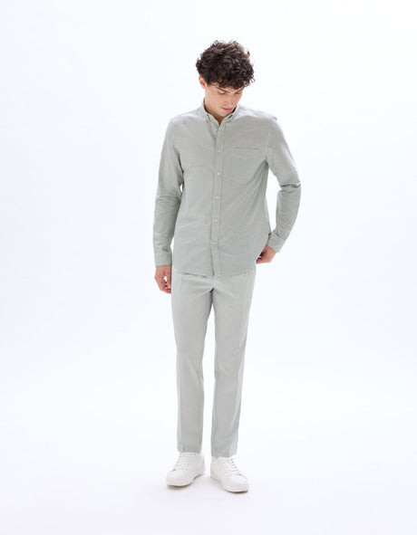 Regular Oxford Striped Shirt - Runner