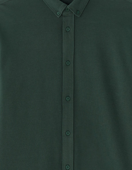 Regular Piqué Jersey Shirt - Runner