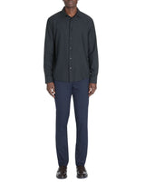 Regular Polka Dot Shirt 100% Cotton - Navy - Runner