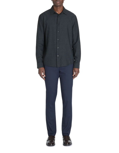 Regular Polka Dot Shirt 100% Cotton - Navy - Runner
