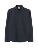 Regular Polka Dot Shirt 100% Cotton - Navy - Runner