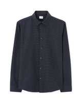 Regular Polka Dot Shirt 100% Cotton - Navy - Runner