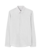 Regular Satin - Effect Shirt, 100% Cotton - Grey - Runner