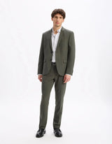 Regular Satin - Effect Shirt, 100% Cotton - Grey - Runner